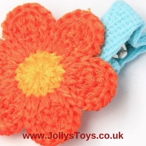 Crochet Flower Hair Clips, 2s